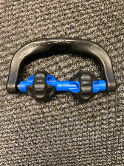 Blue handheld massage roller